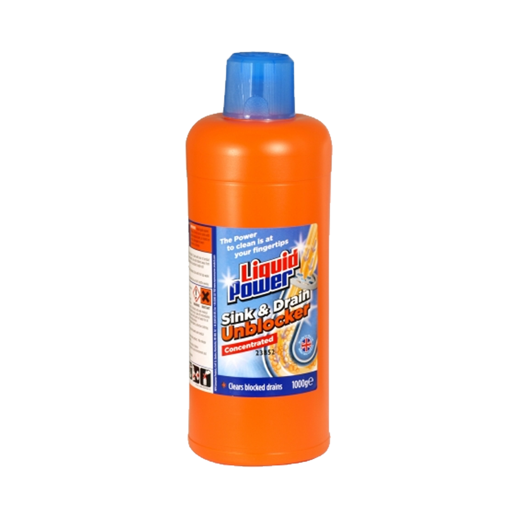 T0358 Liquid Power Sink & Drain Unblocker - 1L (12 Pack)