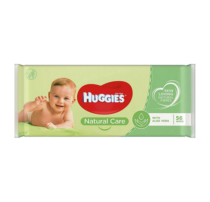 T0496 Huggies Natural Care Wipes - Pack of 56 (10 Pack)