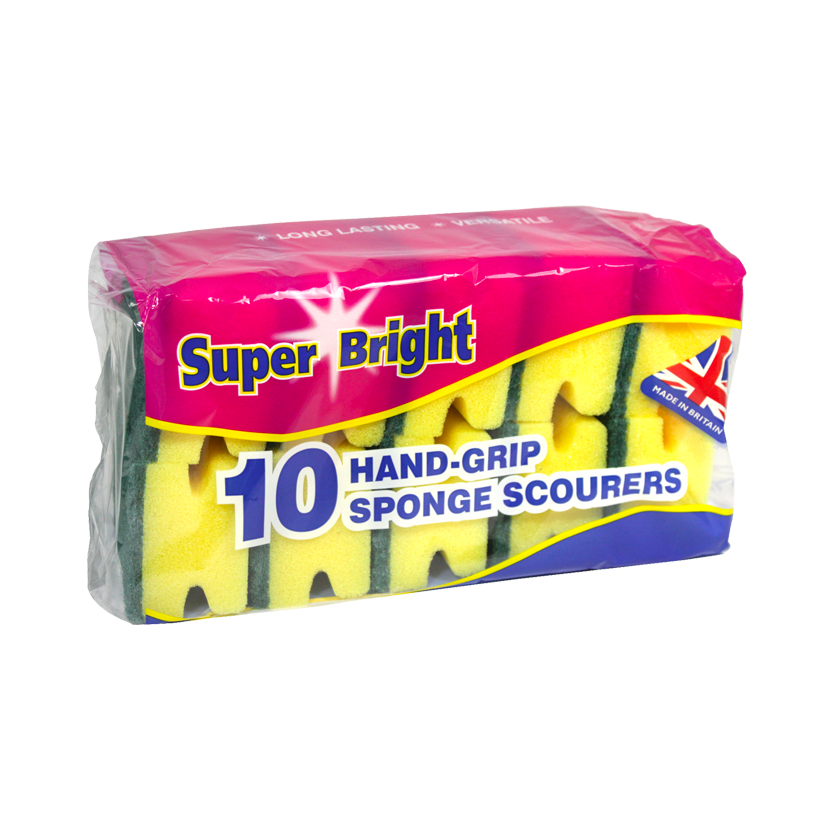 T0631 Superbright Sponge Scourer Handgrip (12 Pack)