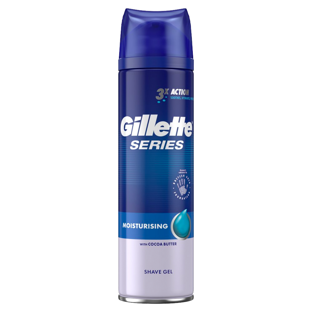 T0756 Gillette Series Moisturising Shower Gel - 200ml (6 Pack)