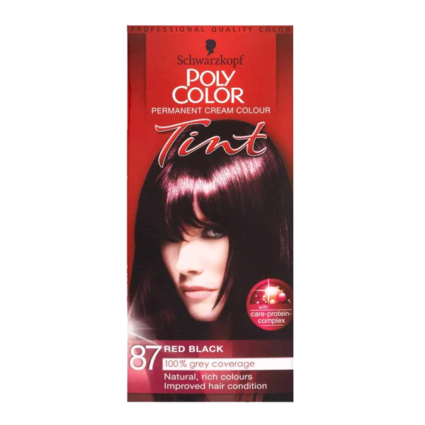 T0894 Poly Color Hair Tint - Red Black / Shade 87 (3 Pack)