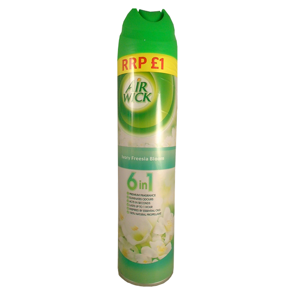 T0940 Airwick Aero Ivory Fressia Bloom - Price Marked - 240ml (12 Pack)