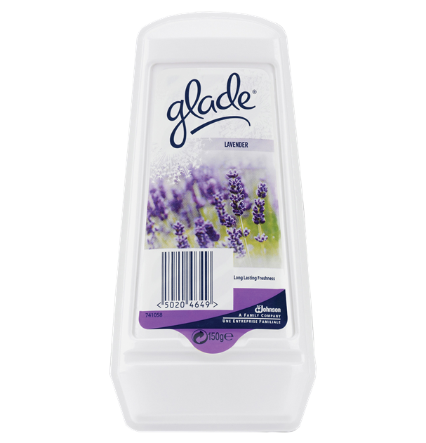 T0955 Glade Gel Solid Air Freshener - Lavender (8 Pack)