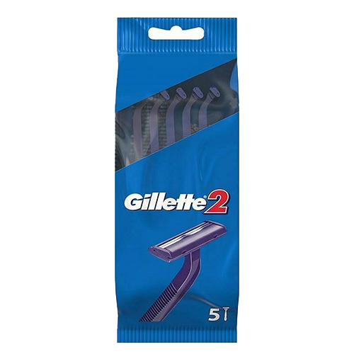 T1001 Gillette 2 Razors - 5 Per Pack (24 Pack)