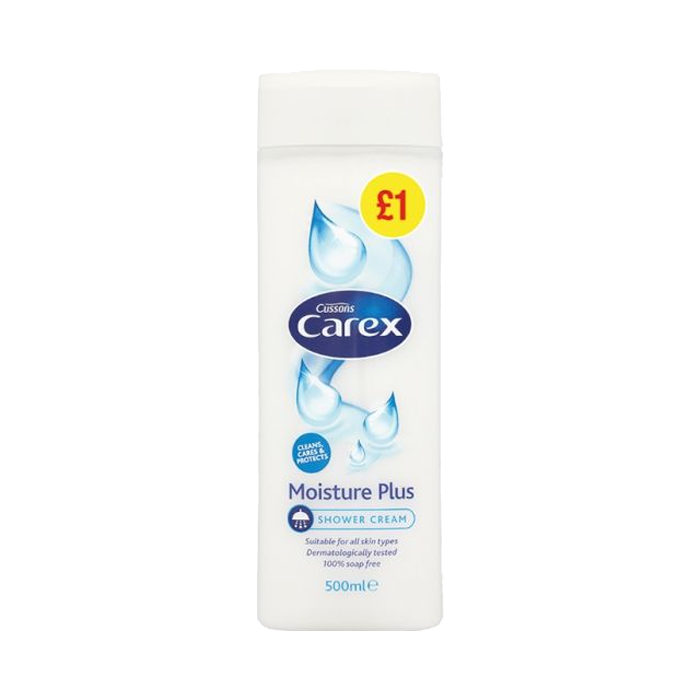 T1209 Carex Moisture Shower Gel - Price Marked Î’Â£1 - 500ml (6 Pack)