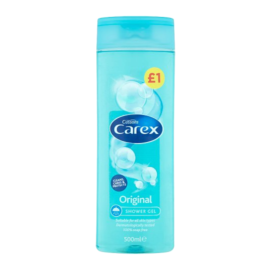 T1210 Carex Original Shower Gel - Price Marked Î’Â£1 - 500ml (6 Pack)