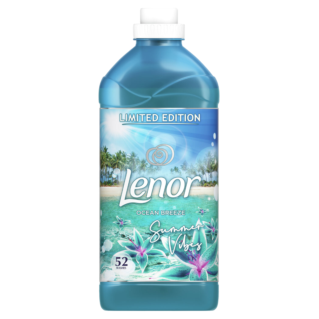 T1292 Lenor Fabric Conditioner Ocean Breeze - 52 Washes, 1.82L (6 Pack)