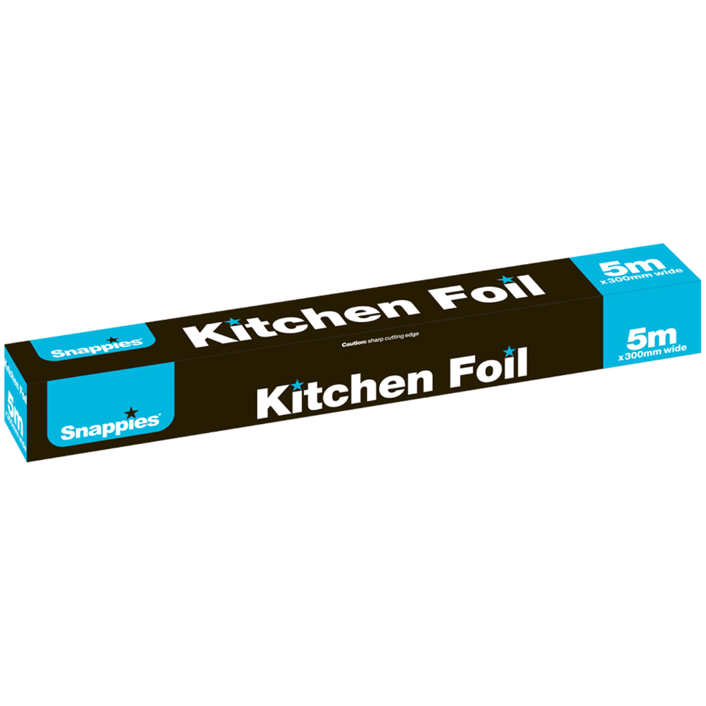 T1304 SNAPPIES KITCHEN FOIL 30CM x 5M (PRICE PER BOX OF 12)
