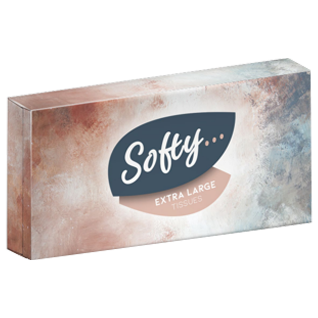 T1313 Soft Extra Large Mansize Tissues - 2 Ply - Pack of 100 (Price per box of 18)